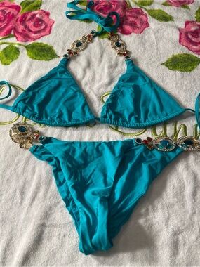 NWOT beach bunny bikini Speak to me XL top/L bottoms